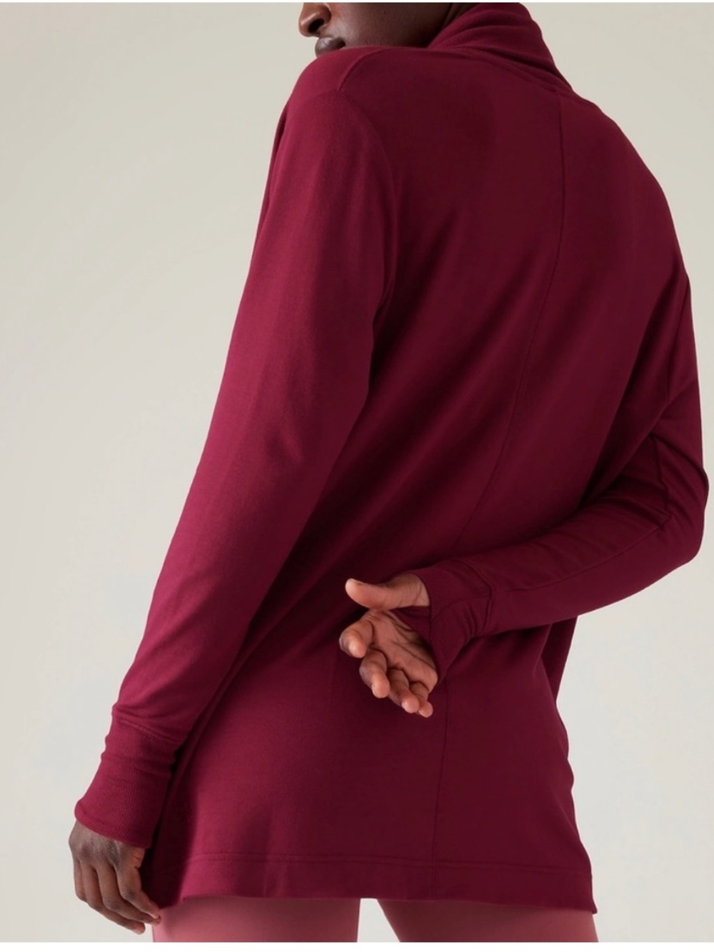 Athleta Pranayama Restore Wrap :: Coffeeberry - Picture 4 of 12